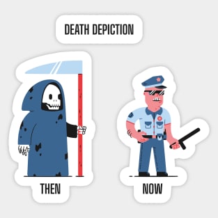 Death depiction Sticker